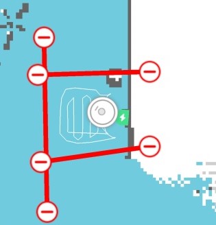 Saugroboter-Trick Roboter eingrenzen einsperren virtuelle Waende Mapping Raumeinteilung