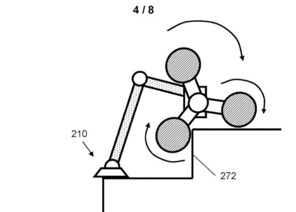 Dyson Saugroboter Treppen steigen Patentanmeldung Plan