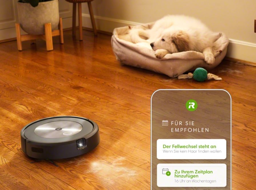 iRobot Roomba j7 Saugroboter App Hundekot