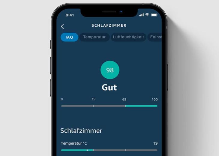 Amazon Smart Air Quality Monitor Luftqualität in Alexa App nachvollziehen