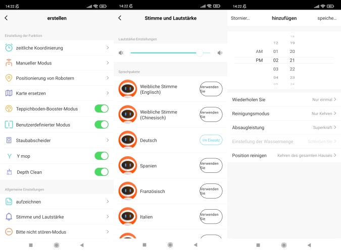 Laresar L6 Pro Saugroboter Laresmart App Einstellungen