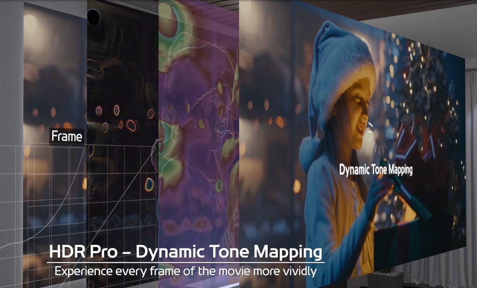 LG CineBeam HU715QW Kurzdistanz-Laserprojektor mit Dynamic Tone Mapping