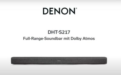 Denon DHT-S217: Günstige Dolby-Atmos-Soundbar mit integriertem Subwoofer und HDMI eARC jetzt vorbestellbar