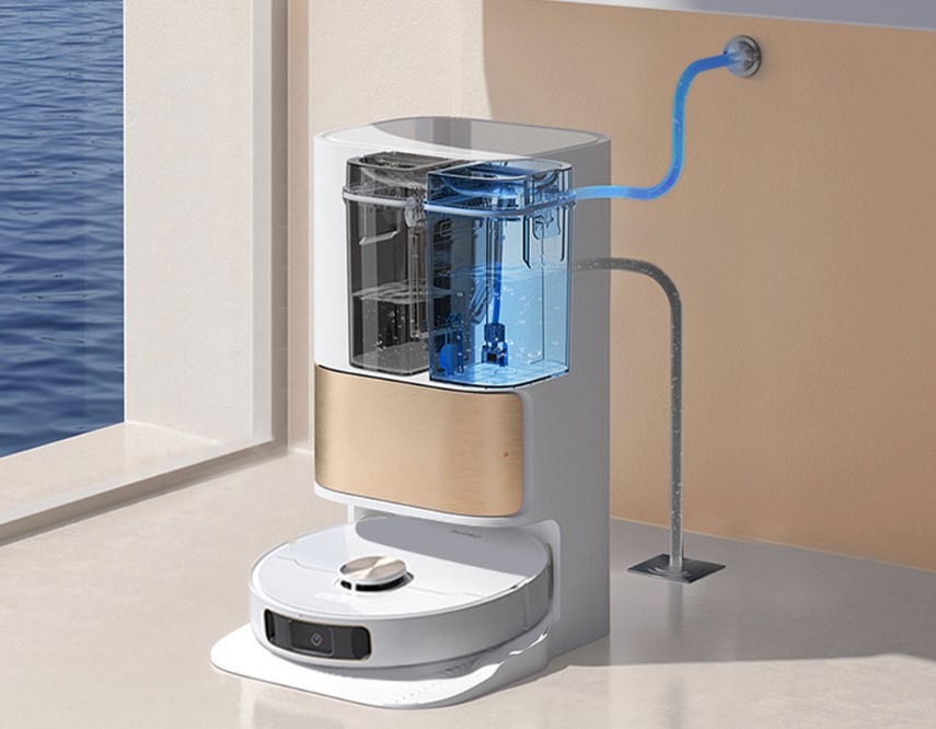 Dreame S10 Pro Saugroboter Wischroboter mit Absaugstation Selbstreinigungsstation Wasseranschluss