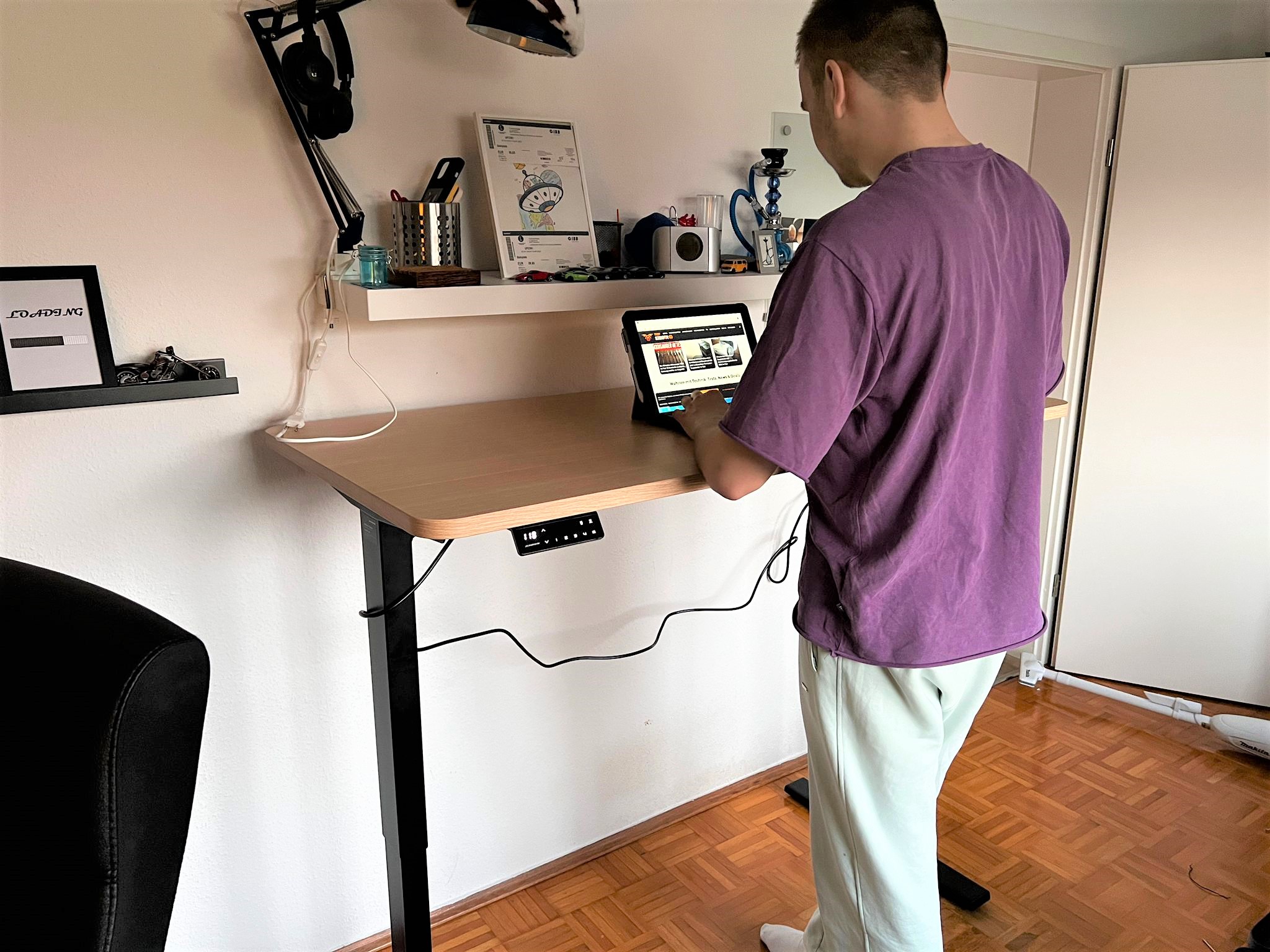 Maidesite T2 Pro elektrisch höhenverstellbarer Schreibtisch im Stehen arbeiten