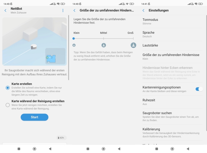 Samsung Jet Bot AI+ Saugroboter SmartThings App Schnellkartierung Objekterkennung Einstellungen