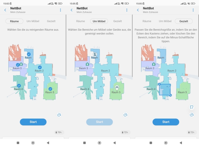 Samsung Jet Bot AI+ Saugroboter SmartThings App selektive Raumeinteilung
