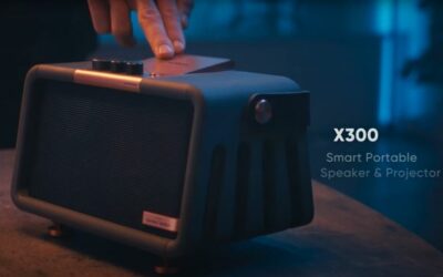 NOMVDIC X300: 2-in-1 Mobiler Projektor und Lautsprecher in einem Gerät