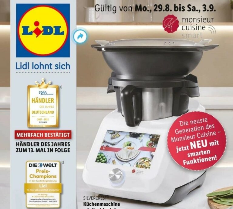 Prospekt Check KW35 LIDL Monsieur Cuisine Küchenmaschine im Angebot