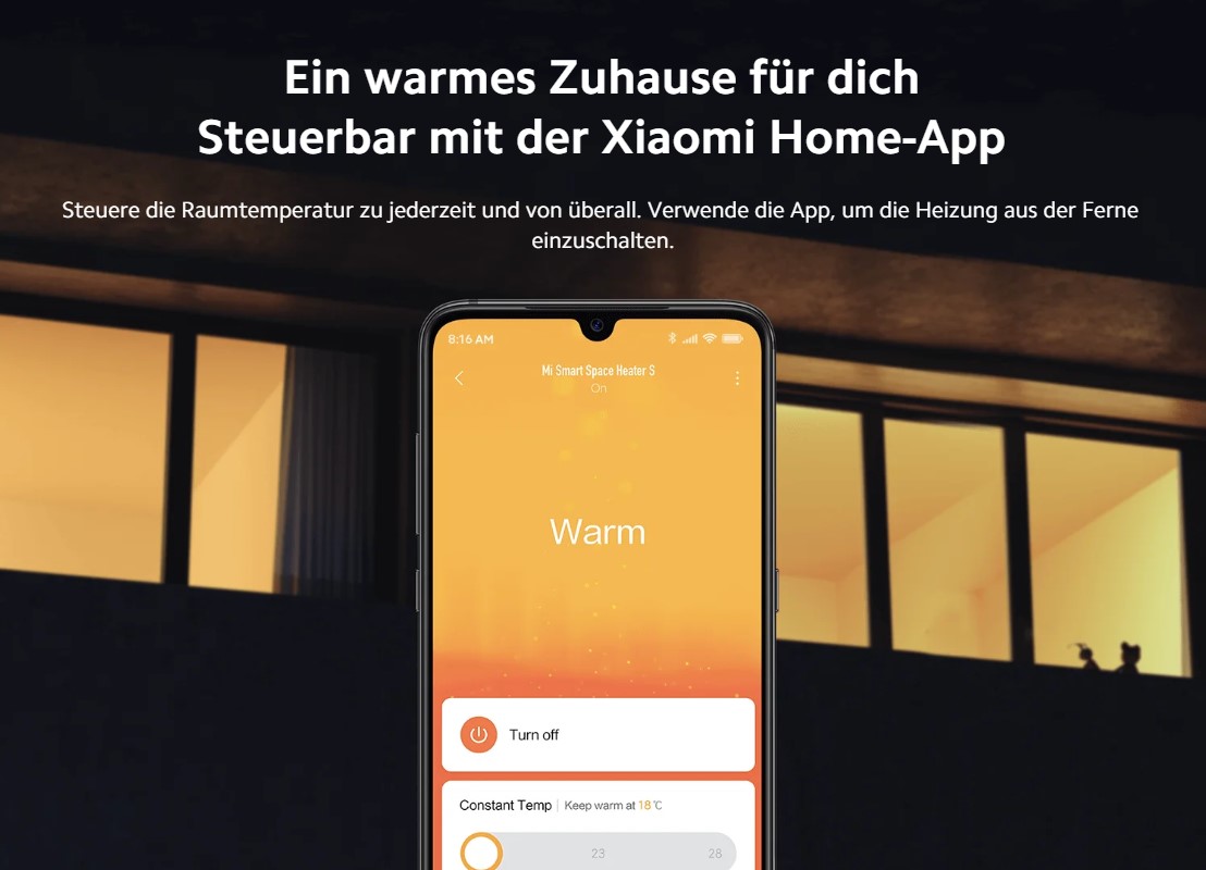 Xiaomi Xiaomi Mi Smart Space Heater S mit Mi Home App steuerbar