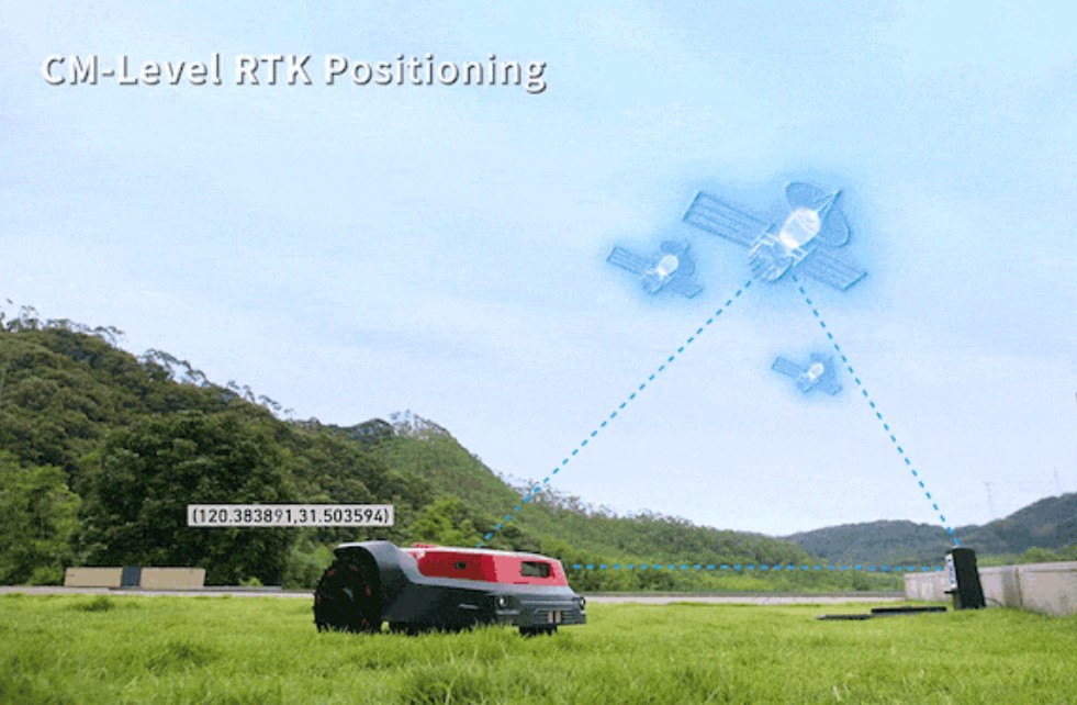 RoboUP Mähroboter mit RTK-GPS
