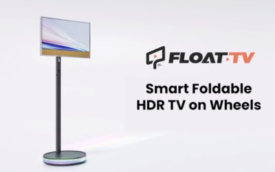 FloatTV: 27″ Smart-TV mit Akku, mobilem Standfuß und Android ins Crowdfunding gestartet