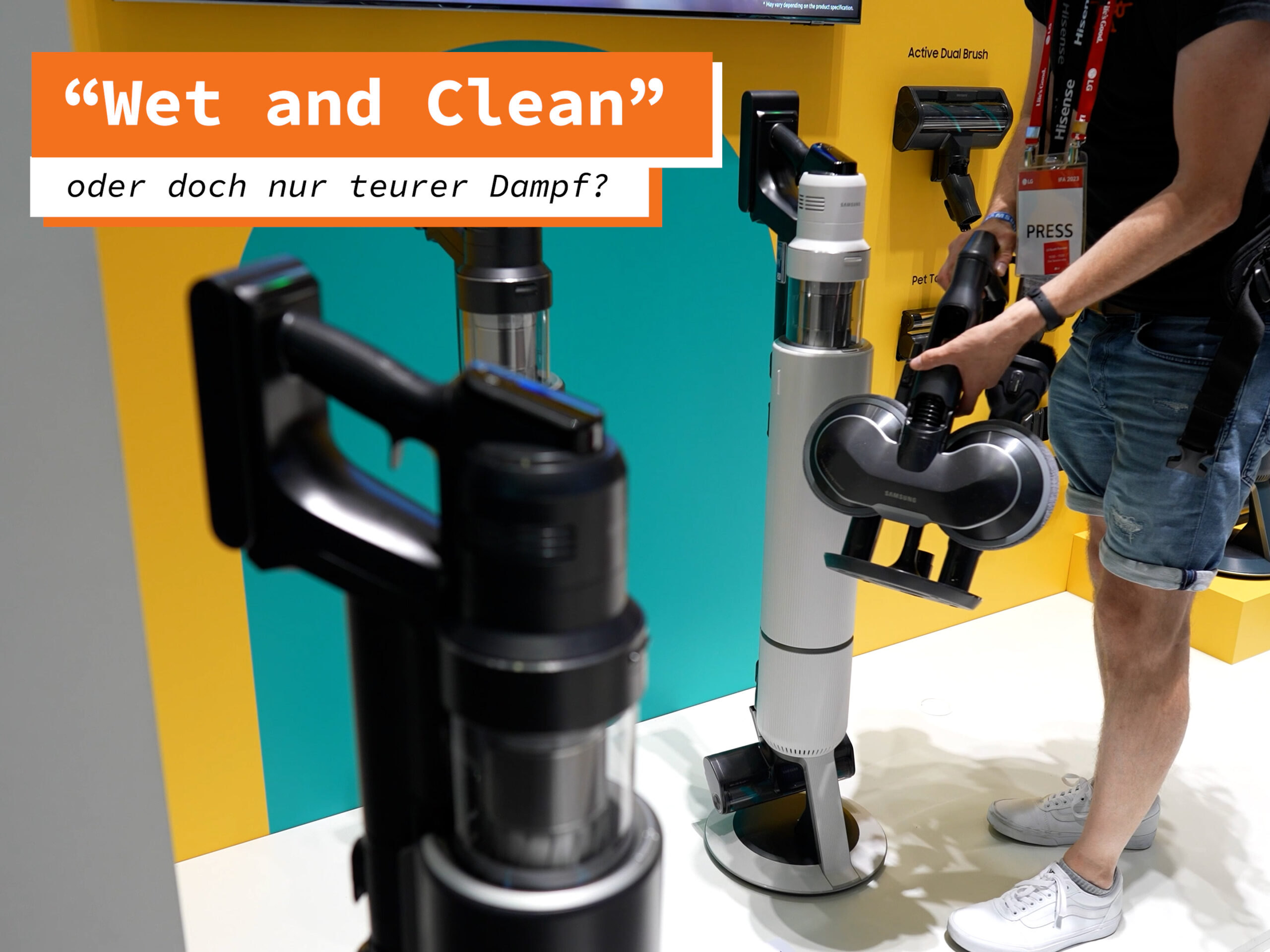 Samsung Wischaufsatz Wet and Clean Spray Spinning Sweeper