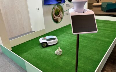 HYgreen GOMOW: Mähroboter mit solarbetriebener RTK-Antenne auf der spoga+gafa 2024 gezeigt